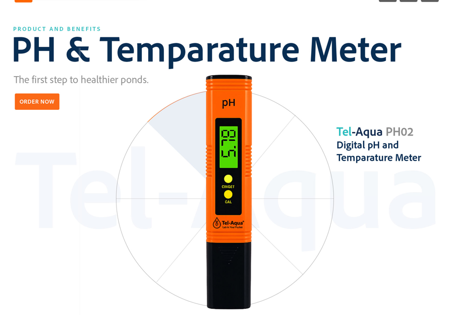 Tel-Aqua PH02 digital pH and temperature meter